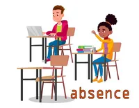Định nghĩa của từ <b>absence</b>