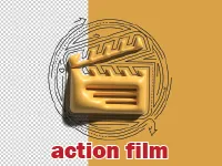 Định nghĩa của từ <b>action film</b>
