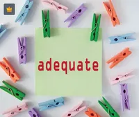 Định nghĩa của từ <b>adequate</b>