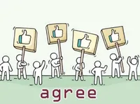 Định nghĩa của từ <b>agree</b>