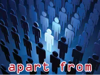 Định nghĩa của từ <b>apart from</b>