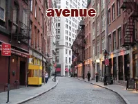 Định nghĩa của từ <b>avenue</b>