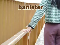 Định nghĩa của từ <b>banister</b>