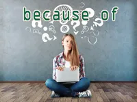 Định nghĩa của từ <b>because of</b>