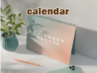 Định nghĩa của từ <b>calendar</b>