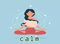 Định nghĩa của từ <b>calm</b>
