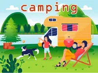 Định nghĩa của từ <b>camping</b>
