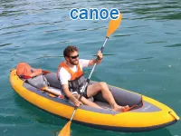 Định nghĩa của từ <b>canoe</b>
