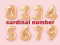 Định nghĩa của từ <b>cardinal number</b>