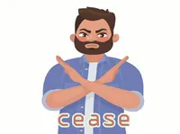 Định nghĩa của từ <b>cease</b>