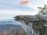 Định nghĩa của từ <b>cliff</b>