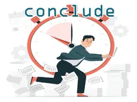 Định nghĩa của từ <b>conclude</b>
