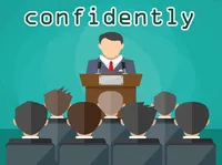 Định nghĩa của từ <b>confidently</b>