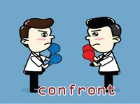 Định nghĩa của từ <b>confront</b>