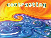 Định nghĩa của từ <b>contrasting</b>