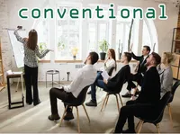 Định nghĩa của từ <b>conventional</b>