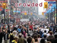 Định nghĩa của từ <b>crowded</b>