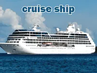Định nghĩa của từ <b>cruise ship</b>