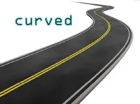Định nghĩa của từ <b>curved</b>