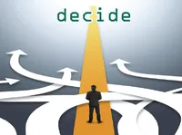 Định nghĩa của từ <b>decide</b>