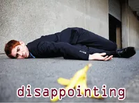 Định nghĩa của từ <b>disappointing</b>