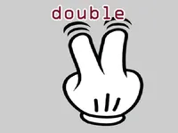 Định nghĩa của từ <b>double</b>