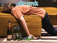 Định nghĩa của từ <b>drunk</b>