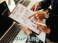 Định nghĩa của từ <b>during</b>