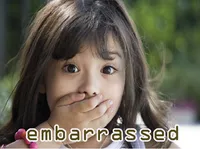 Định nghĩa của từ <b>embarrassed</b>