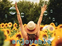 Định nghĩa của từ <b>enjoyable</b>