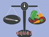 Định nghĩa của từ <b>equal</b>