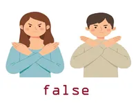 Định nghĩa của từ <b>false</b>