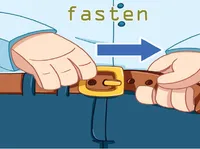 Định nghĩa của từ <b>fasten</b>