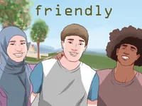 Định nghĩa của từ <b>friendly</b>