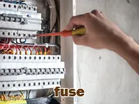 Định nghĩa của từ <b>fuse</b>