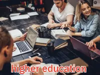 Định nghĩa của từ <b>higher education</b>