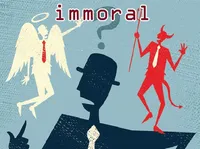 Định nghĩa của từ <b>immoral</b>