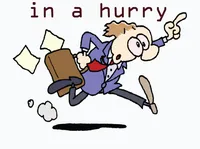 Định nghĩa của từ <b>in a hurry</b>