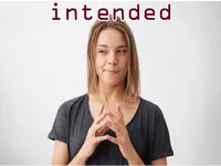 Định nghĩa của từ <b>intended</b>