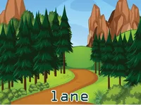 Định nghĩa của từ <b>lane</b>