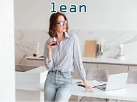 Định nghĩa của từ <b>lean</b>