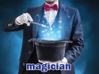 Định nghĩa của từ <b>magician</b>