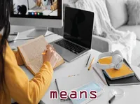 Định nghĩa của từ <b>means</b>