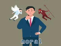 Định nghĩa của từ <b>moral</b>