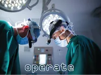 Định nghĩa của từ <b>operate</b>