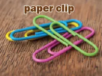Định nghĩa của từ <b>paper clip</b>