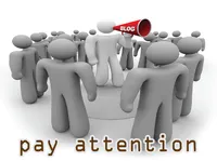 Định nghĩa của từ <b>pay attention</b>