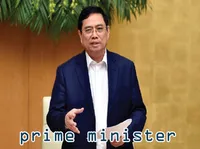 Định nghĩa của từ <b>prime minister</b>