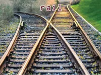 Định nghĩa của từ <b>rail</b>