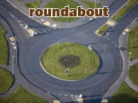 Định nghĩa của từ <b>roundabout</b>